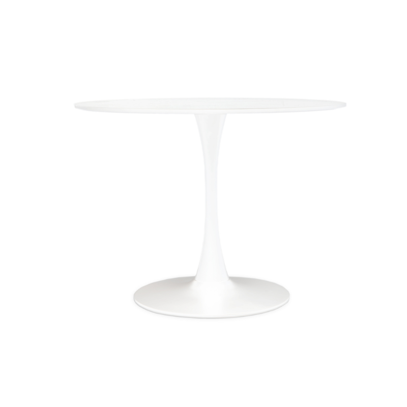 Ardela & Co Leora Small White Round Dining Table