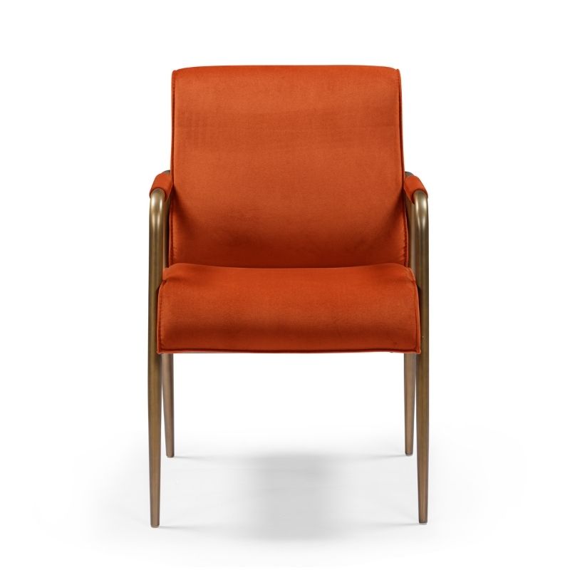 DI Designs Campden Club Chair - Rust Orange