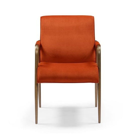 DI Designs Campden Club Chair - Rust Orange
