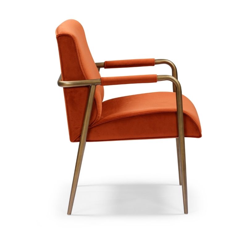 DI Designs Campden Club Chair - Rust Orange