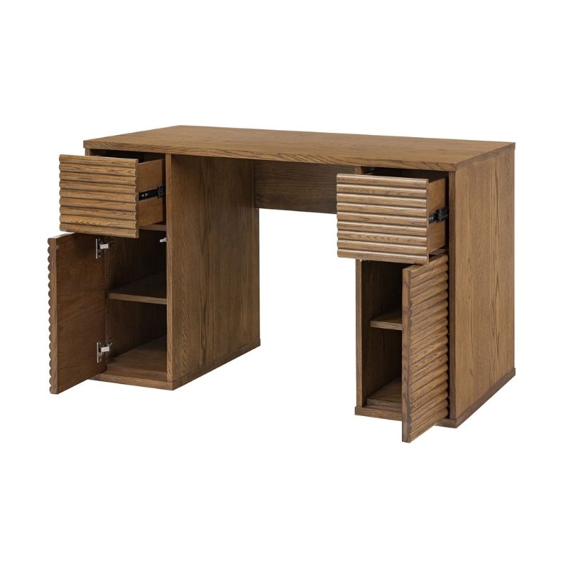DI Designs Charlton Ribbed Walnut Desk