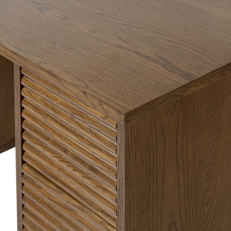 DI Designs Charlton Ribbed Walnut Desk