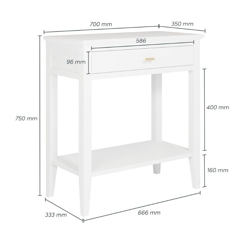 DI Designs Chilworth Console in White