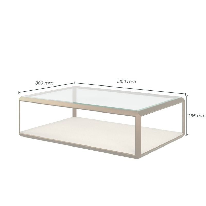 DI Designs Elmley Coffee Table in Ivory