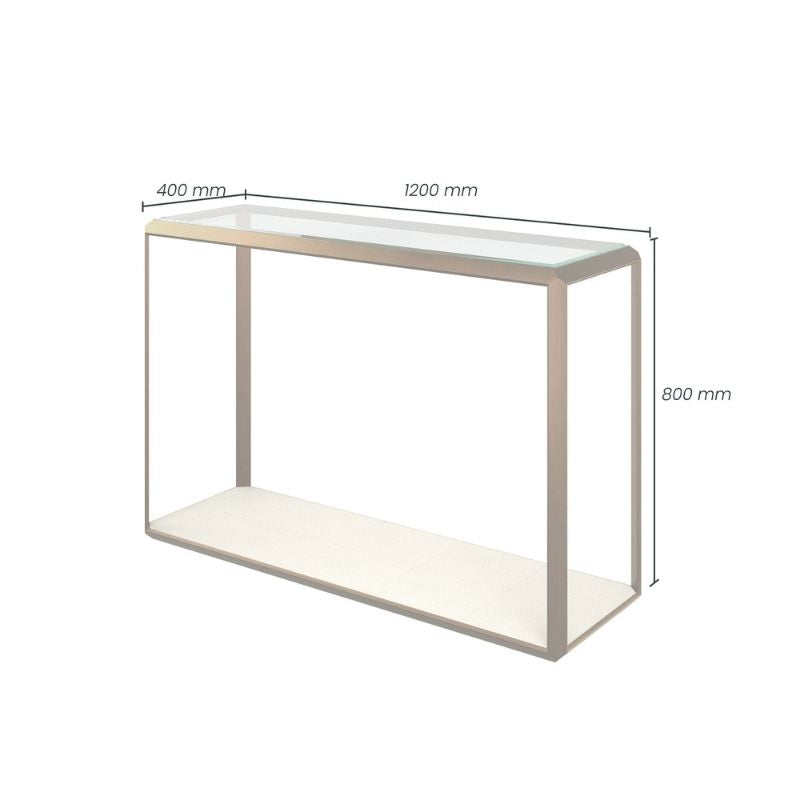 DI Designs Elmley Console Table in Ivory