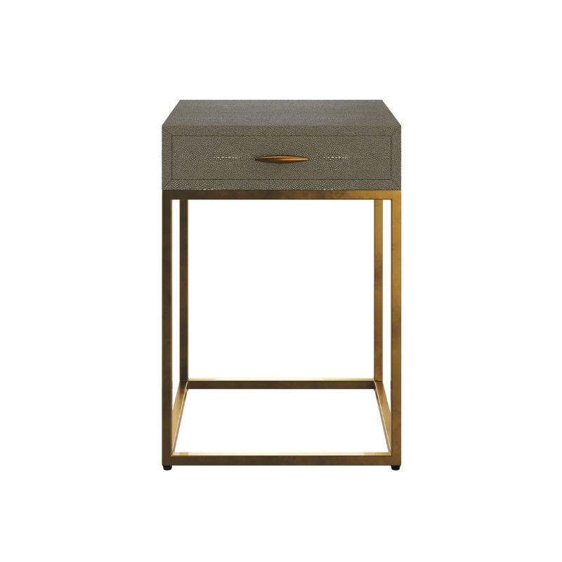 DI Designs Hampton Bedside in Grey Shagreen
