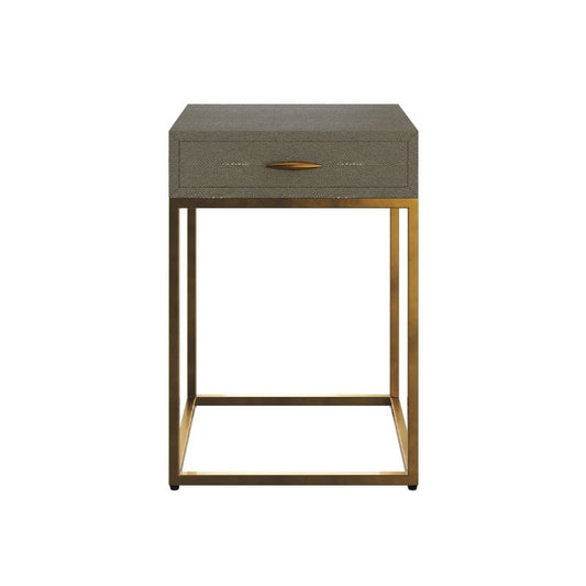 DI Designs Hampton Bedside in Grey Shagreen