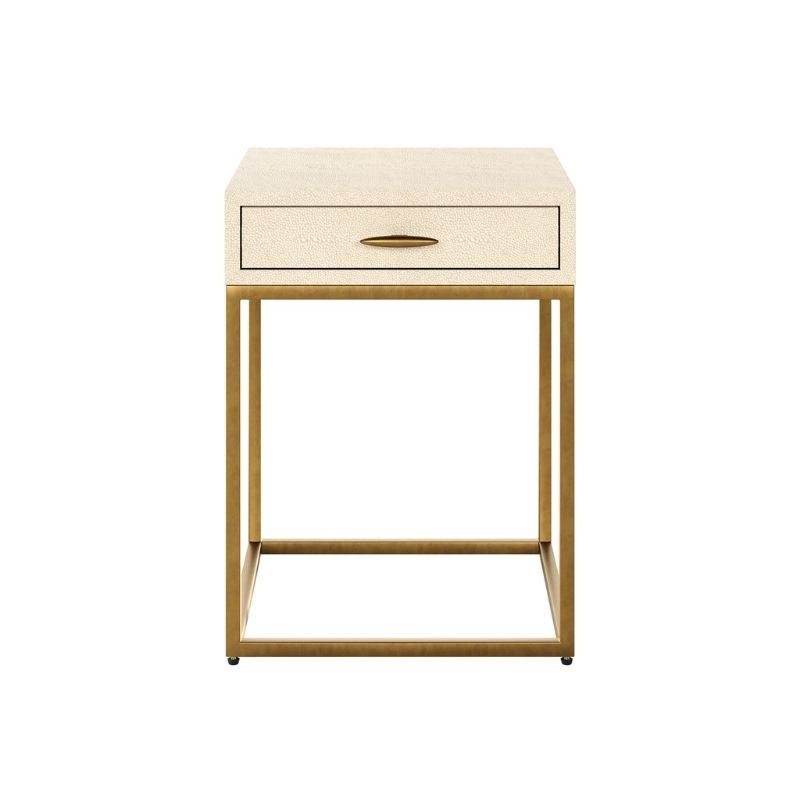 DI Designs Hampton Bedside in Ivory Shagreen