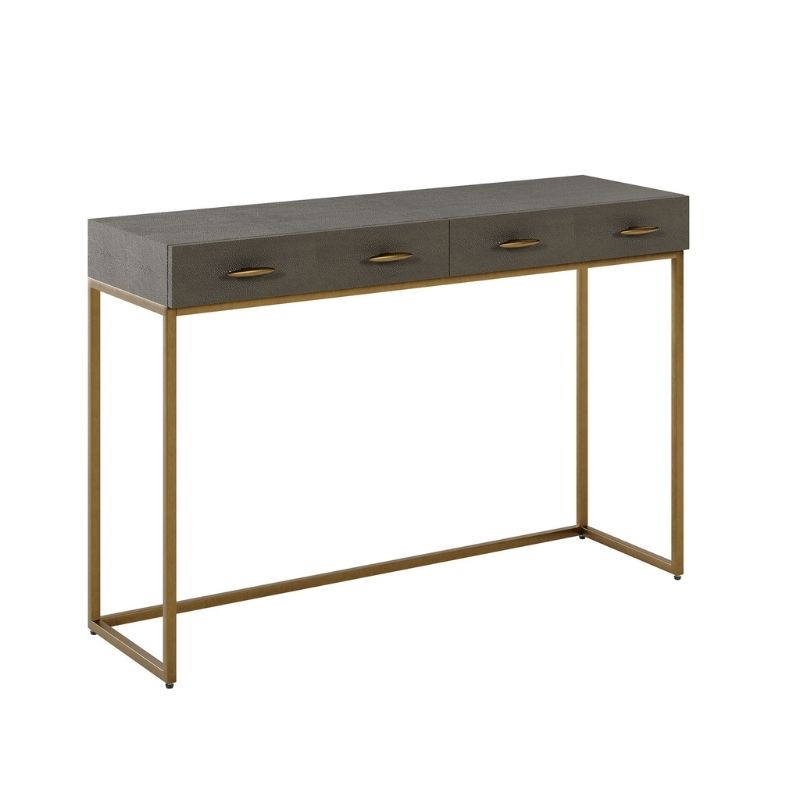 DI Designs Hampton Console in Grey Shagreen