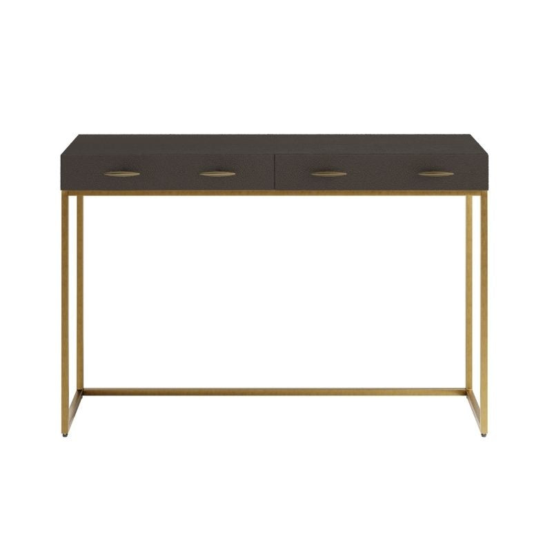 DI Designs Hampton Console in Brown Shagreen