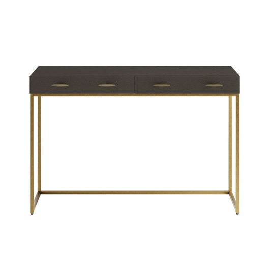 DI Designs Hampton Console in Brown Shagreen