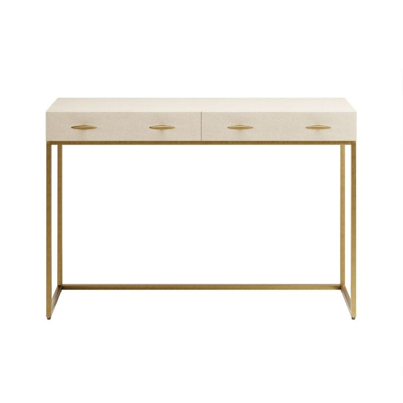 DI Designs Hampton Console in Ivory Shagreen