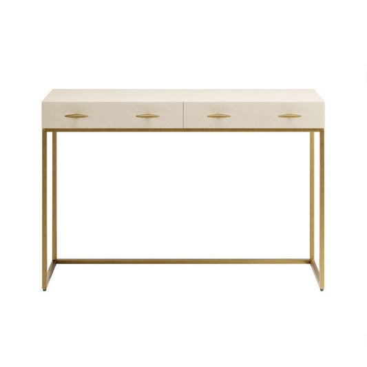 DI Designs Hampton Console in Ivory Shagreen