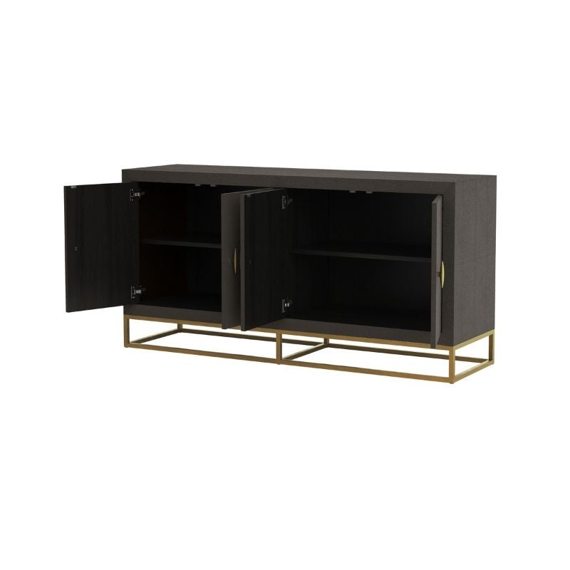 DI Designs Hampton Sideboard in Brown Shagreen