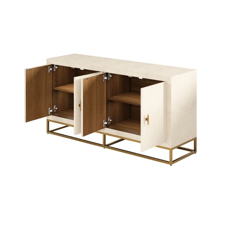 DI Designs Hampton Sideboard in Ivory Shagreen