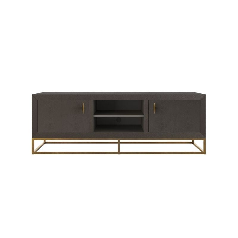 DI Designs Hampton TV Unit in Brown Shagreen
