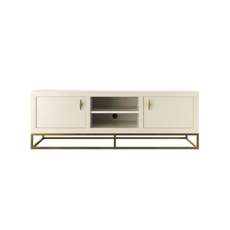 DI Designs Hampton TV Unit in Ivory Shagreen