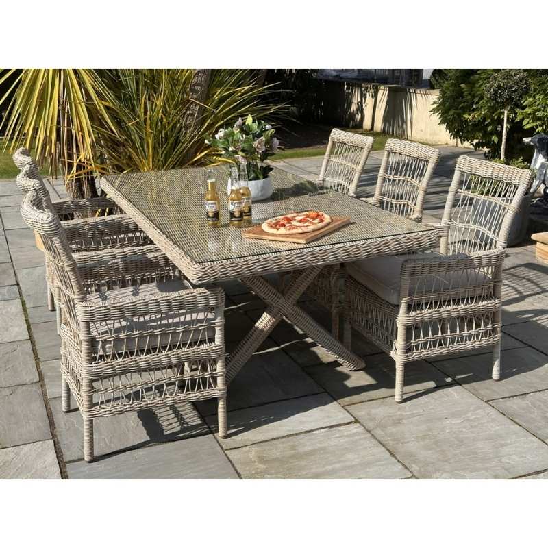 Hill Interiors Provence Collection Outdoor 6 Seater Dining Set