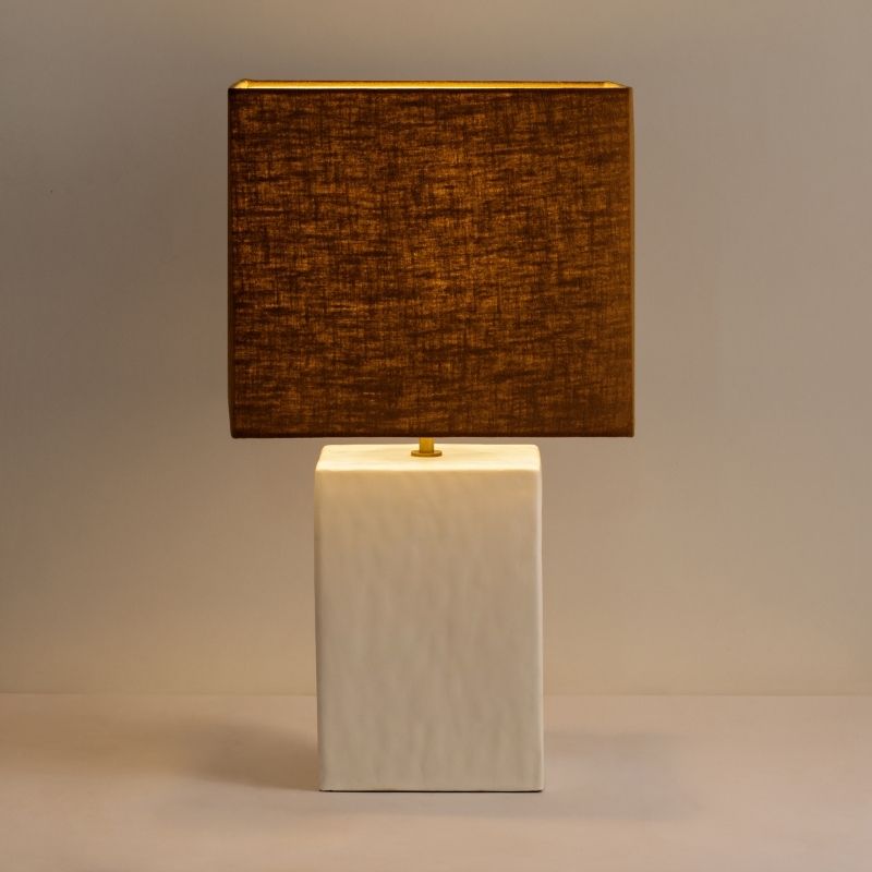 DI Designs Lamp – Small Rectangular Gesso