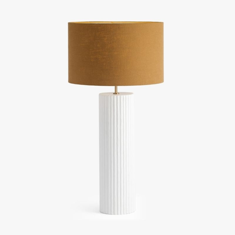 DI Designs Lamp – Large Ribbed Gesso