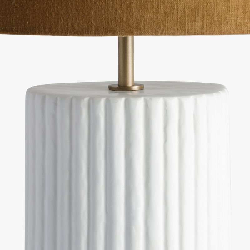 DI Designs Lamp – Large Ribbed Gesso