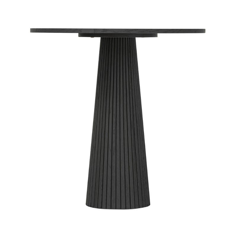 DI Designs Leckford Ribbed Occasional Table in Black Oak