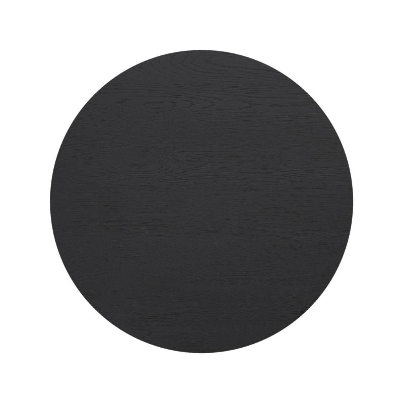 DI Designs Leckford Ribbed Occasional Table in Black Oak