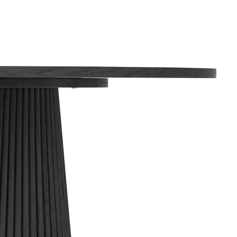 DI Designs Leckford Ribbed Occasional Table in Black Oak