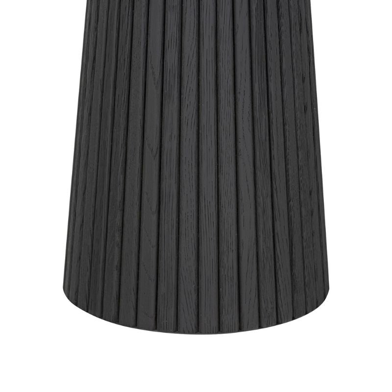 DI Designs Leckford Ribbed Occasional Table in Black Oak