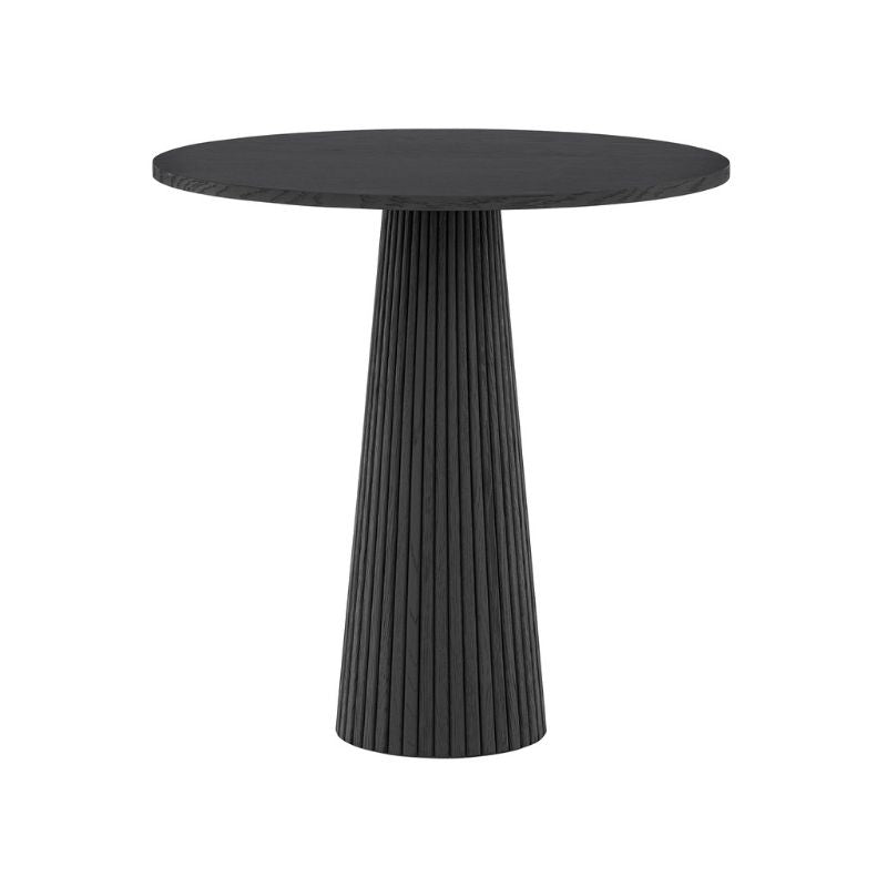 DI Designs Leckford Ribbed Occasional Table in Black Oak