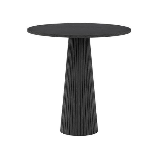DI Designs Leckford Ribbed Occasional Table in Black Oak