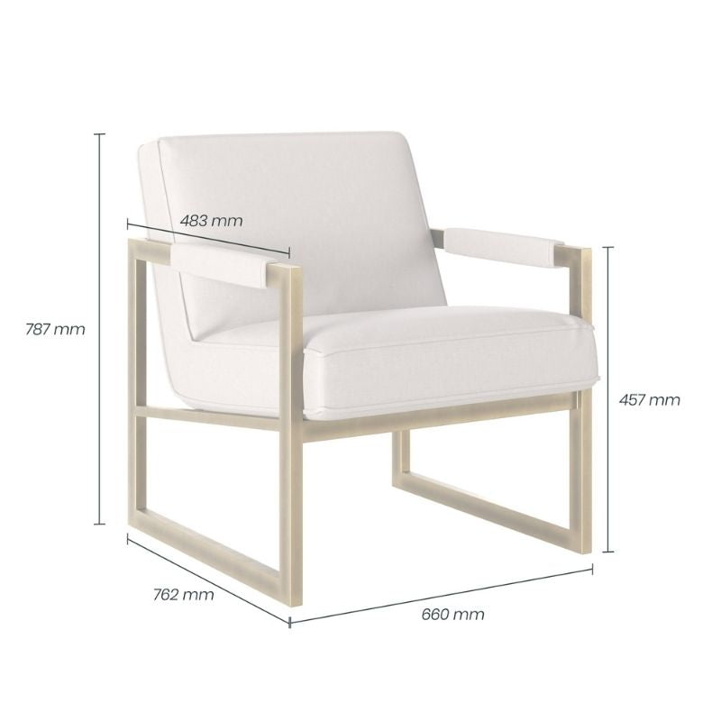 DI Design Mickleton Club Chair in Cream