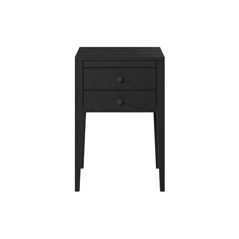 DI Designs Radford Bedside 2 Drawers in Black