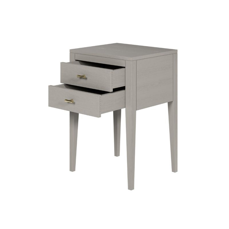 DI Designs Radford Bedside 2 Drawers in Grey