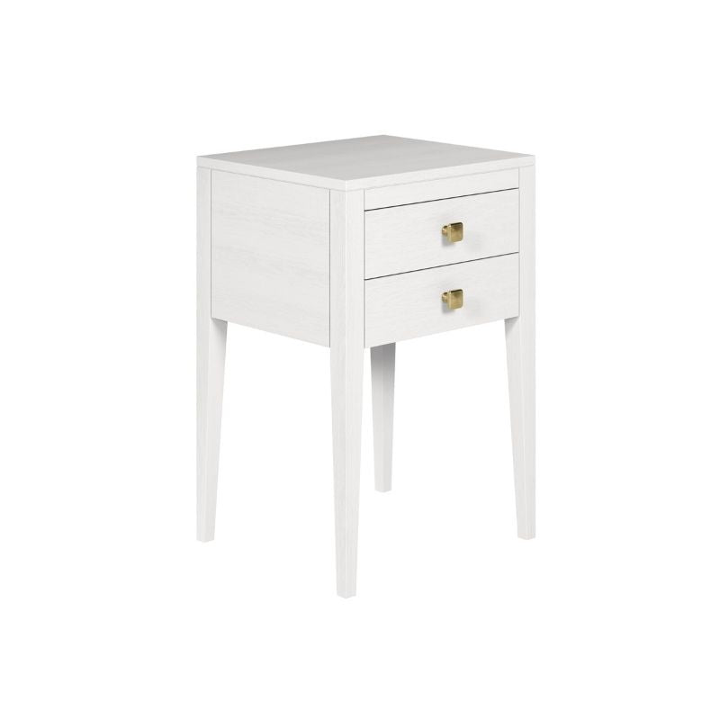 DI Designs Radford Bedside 2 Drawers White