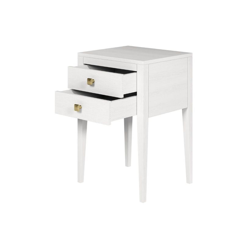 DI Designs Radford Bedside 2 Drawers White