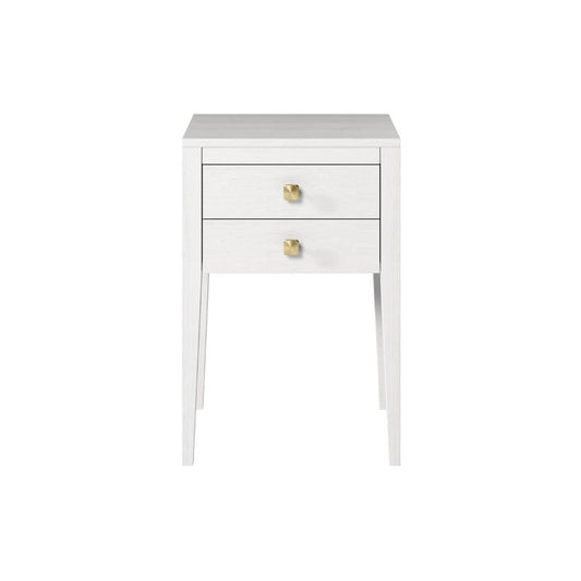 DI Designs Radford Bedside 2 Drawers White