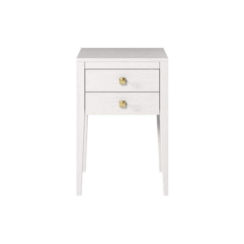 DI Designs Radford Bedside 2 Drawers White