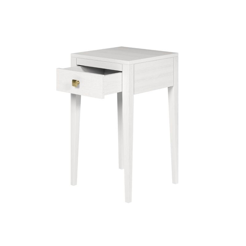 DI Designs Radford Bedside 1 Drawer in White