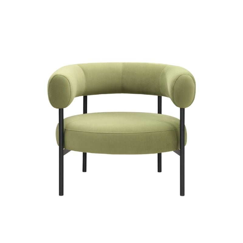 Twenty 10 Designs Eclipse Occasional Chair Olive Green Velvet