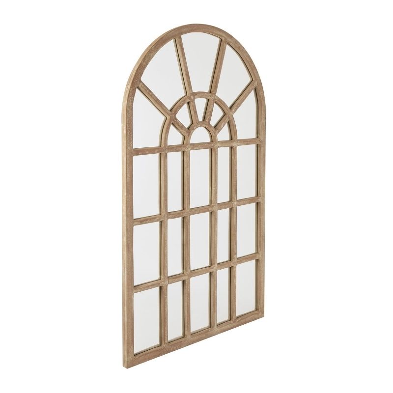 Hill Interiors Copgrove Collection Arched Paned Wall Mirror