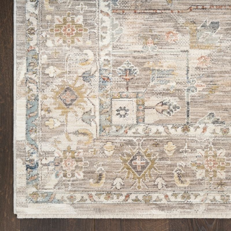 Nourison Antique Fusion Vintage Medallion Ivory Multicolour Rug