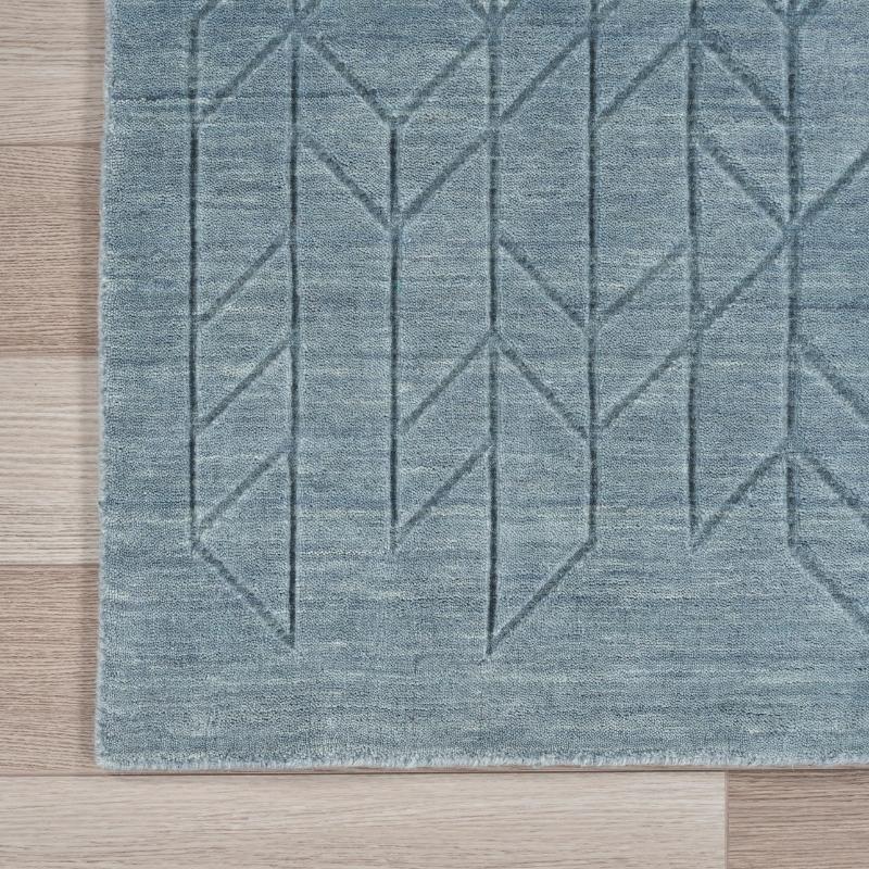 Nourison Alessia Geometric Pattern Blue Rug
