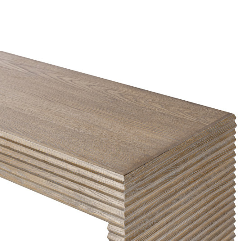 DI Designs Wickham Ribbed Oak Console