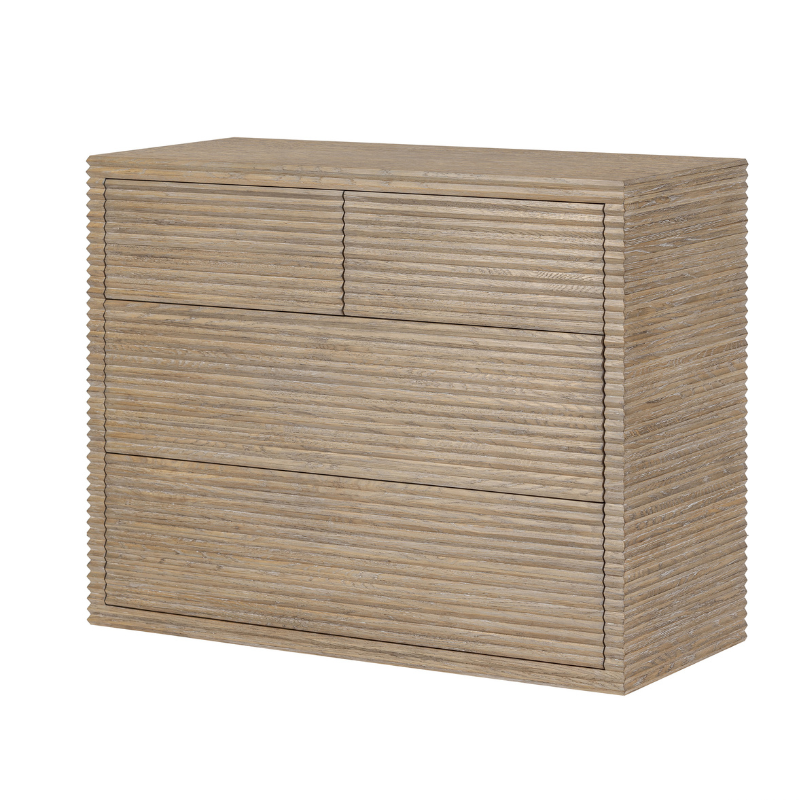 DI Designs Wickham Ribbed Oak Chest of Drawers