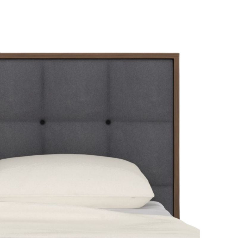 Twenty 10 Designs Calla Bed in Walnut/Grey