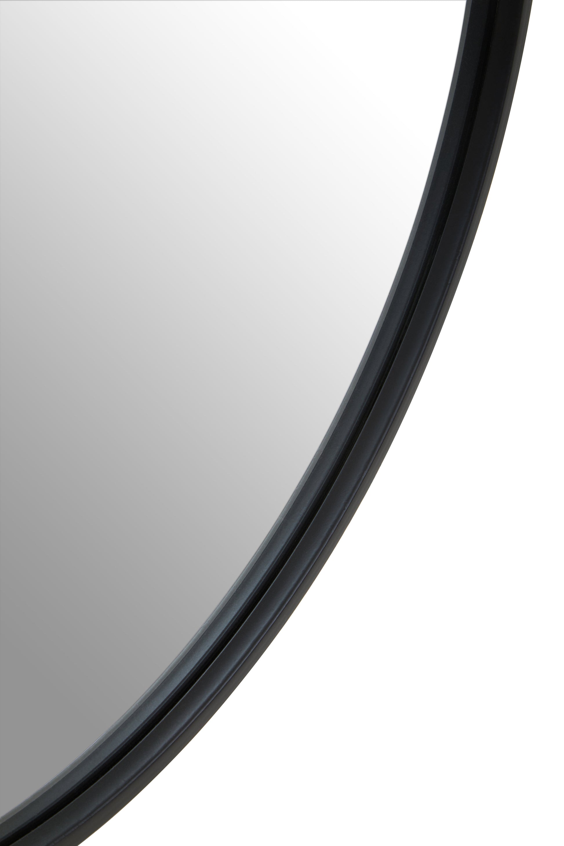 Ardela & Co Arvella Black Wall Mirror With Circular Hook