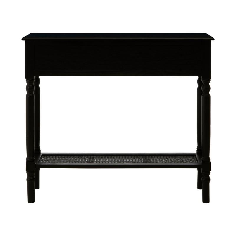 Ardela & Co Hearth Two Drawer Black Finish Console Table