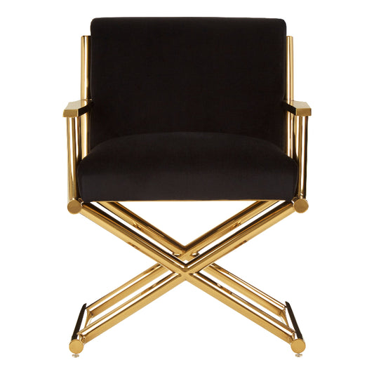 Ardela & Co Heston Black Velvet Chair