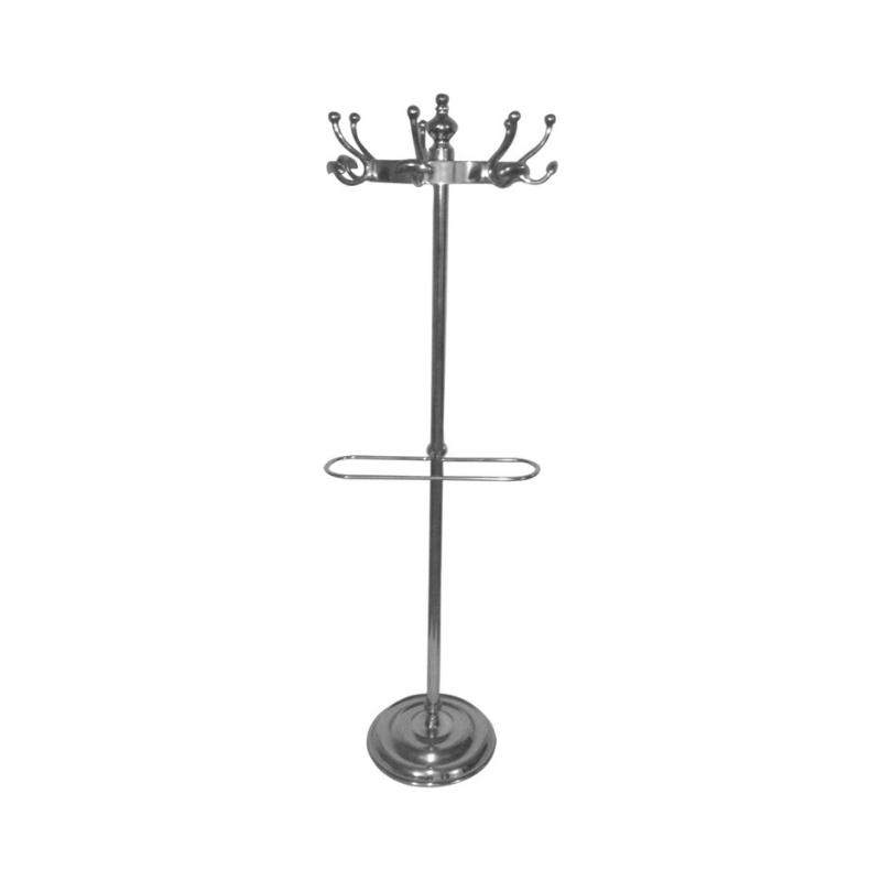 Ardela & Co Harris Floor Standing Polished Aluminium Coat Stand